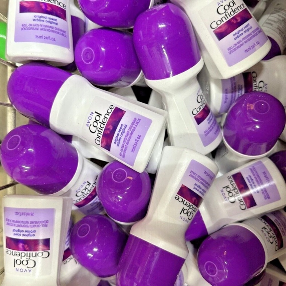 20 Avon Cool Confidence Roll-On Deodorant - Purple